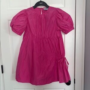 NWT Women’s Puff Short Sleeve Drawcord Mini Dress